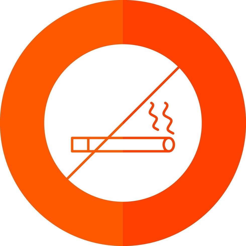 No tabaco vector icono diseño