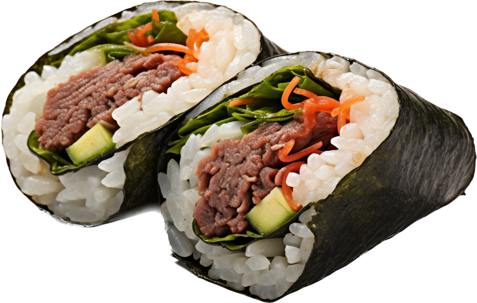 Kimbap png with AI generated.