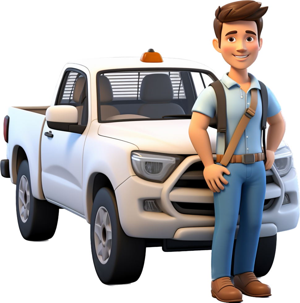 Driver png with AI generated.