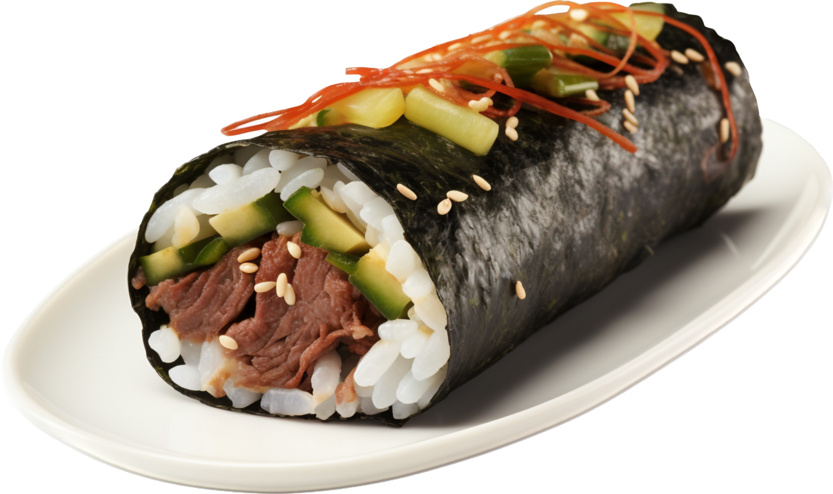 Kimbap png with AI generated.