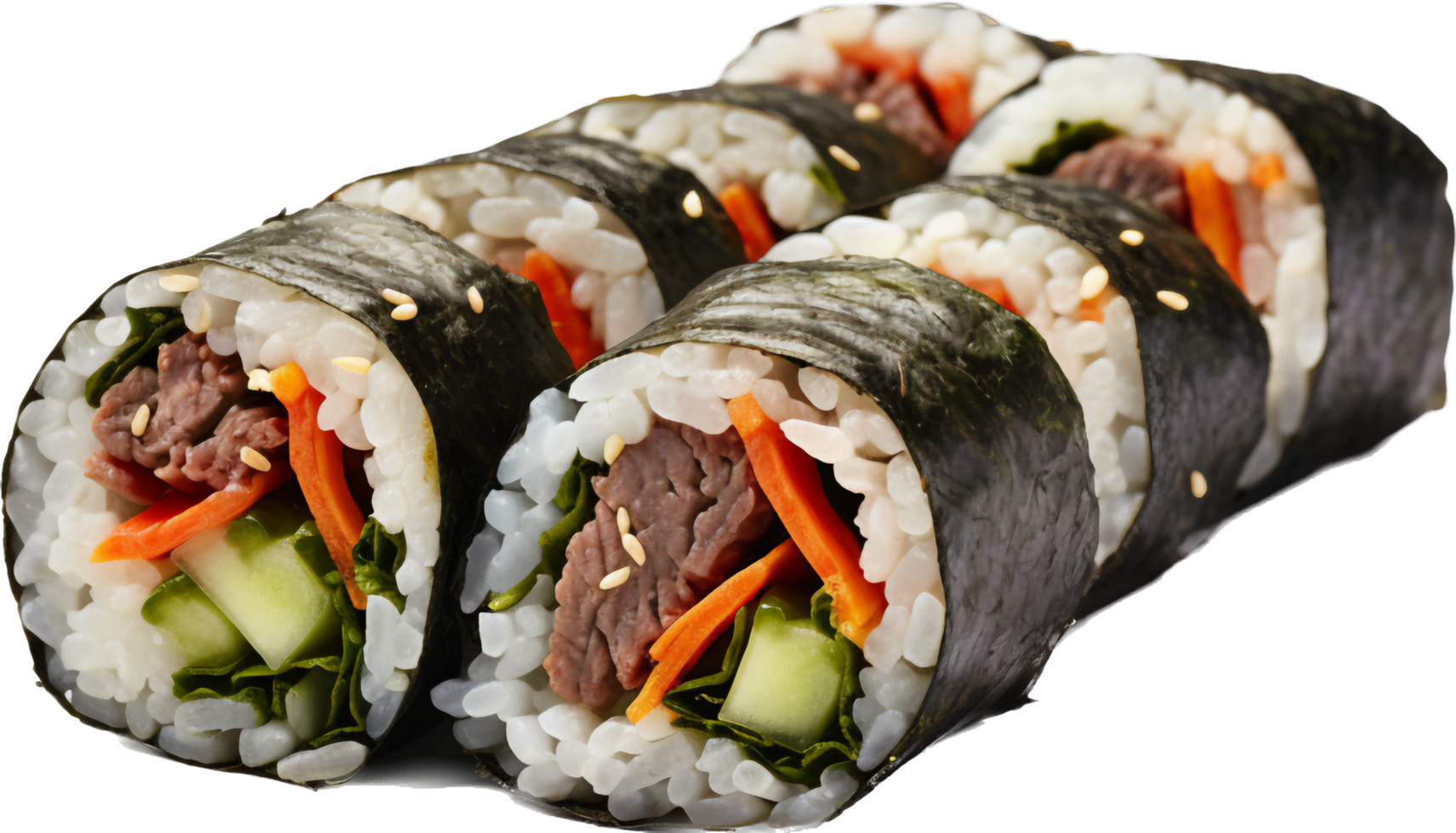 Kimbap png with AI generated.