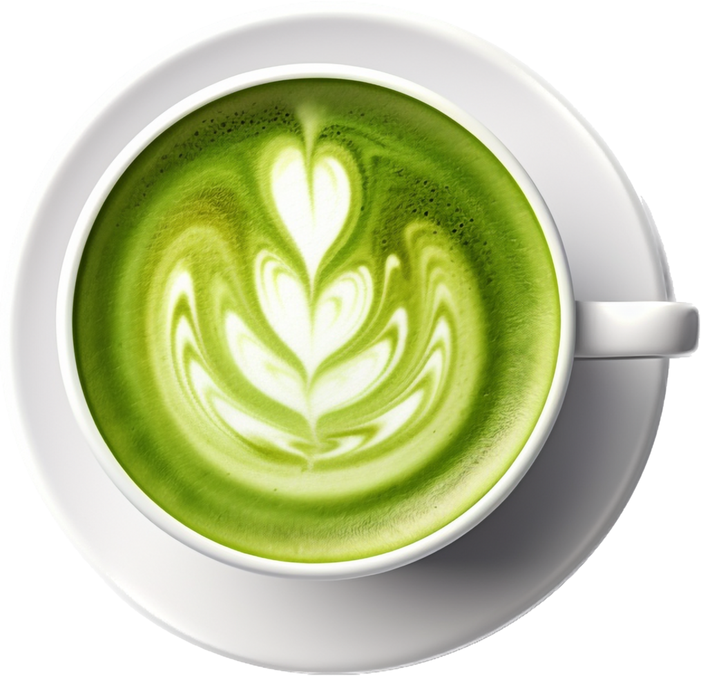 matcha vert thé png avec ai généré.