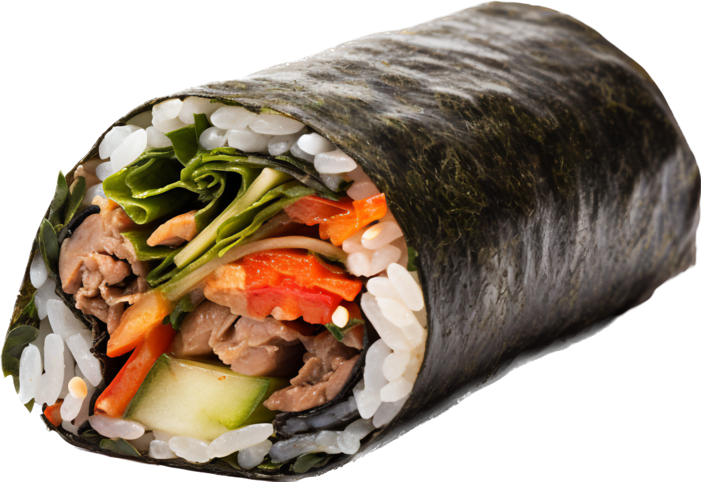 Kimbap png with AI generated.