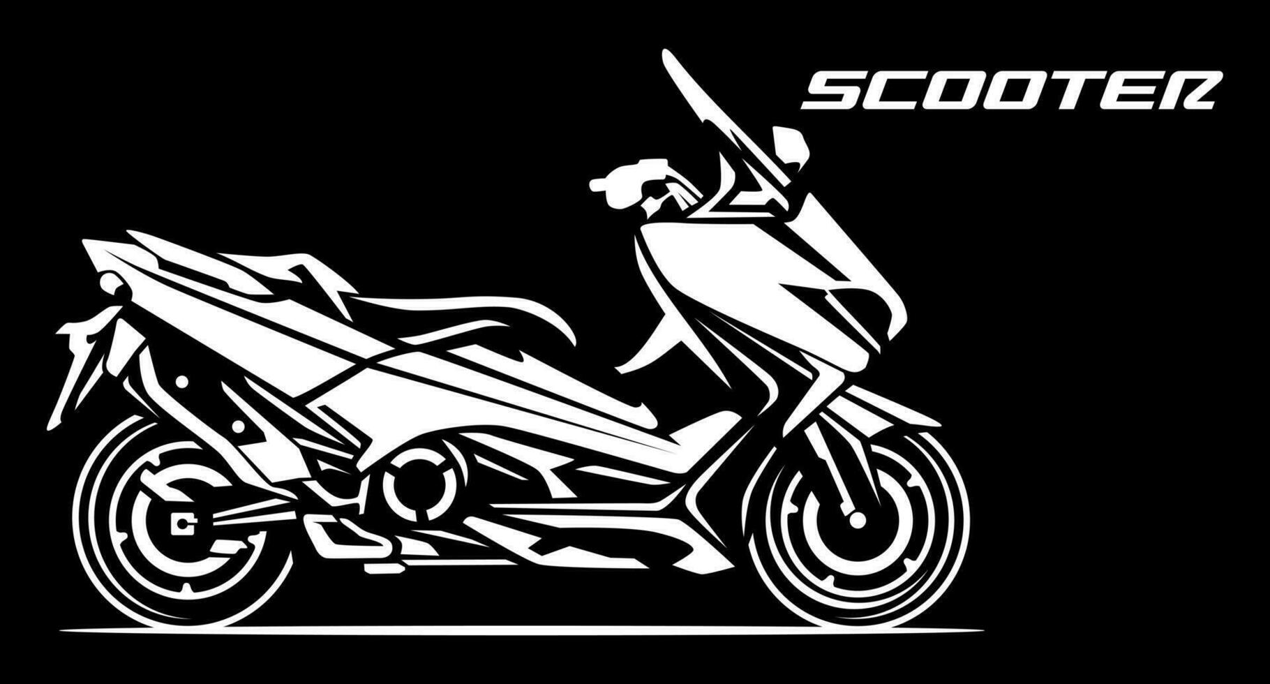 Dynamic Motorbike Illustration design vector