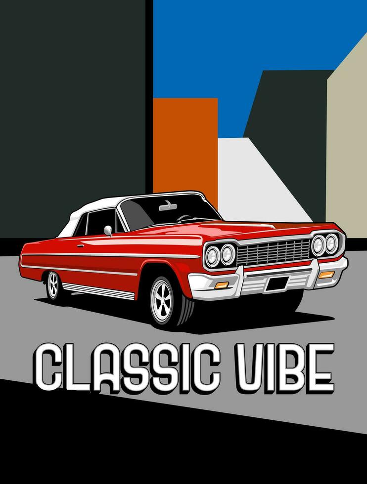 classic car show party logo design icon vector