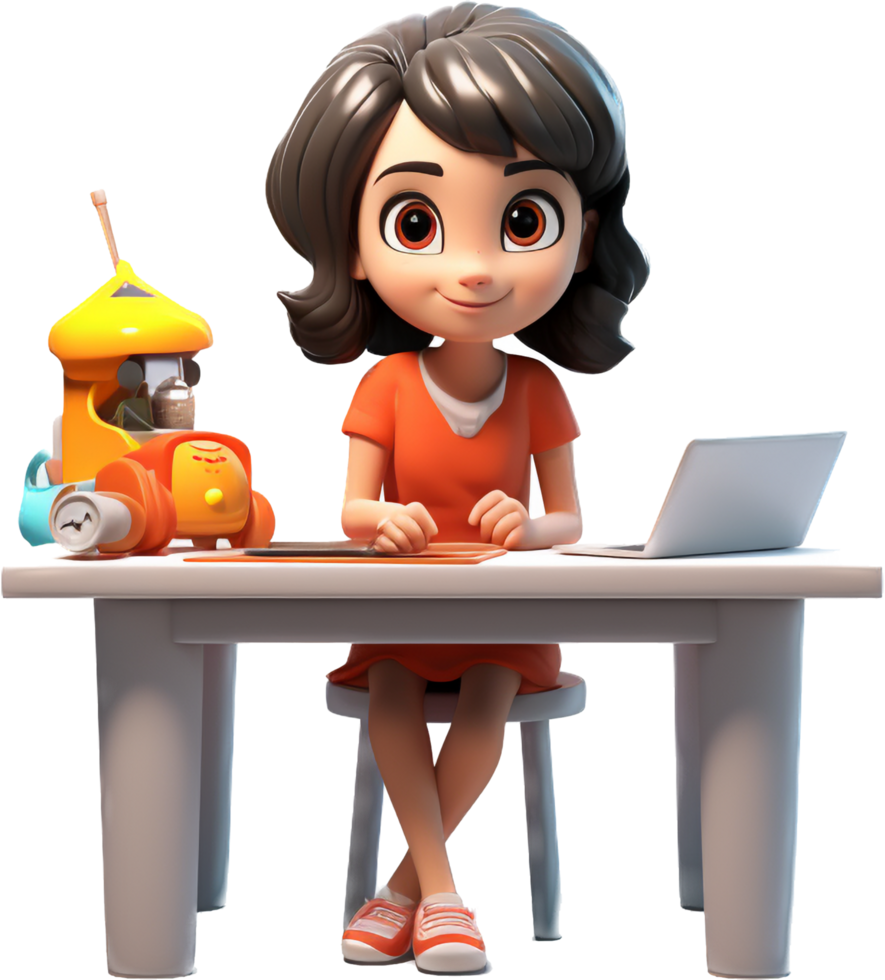 Girl life style png with AI generated.