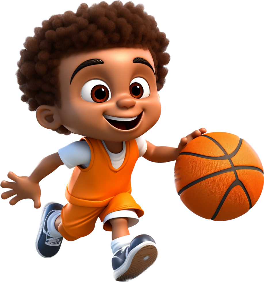 baloncesto jugador png con ai generado.