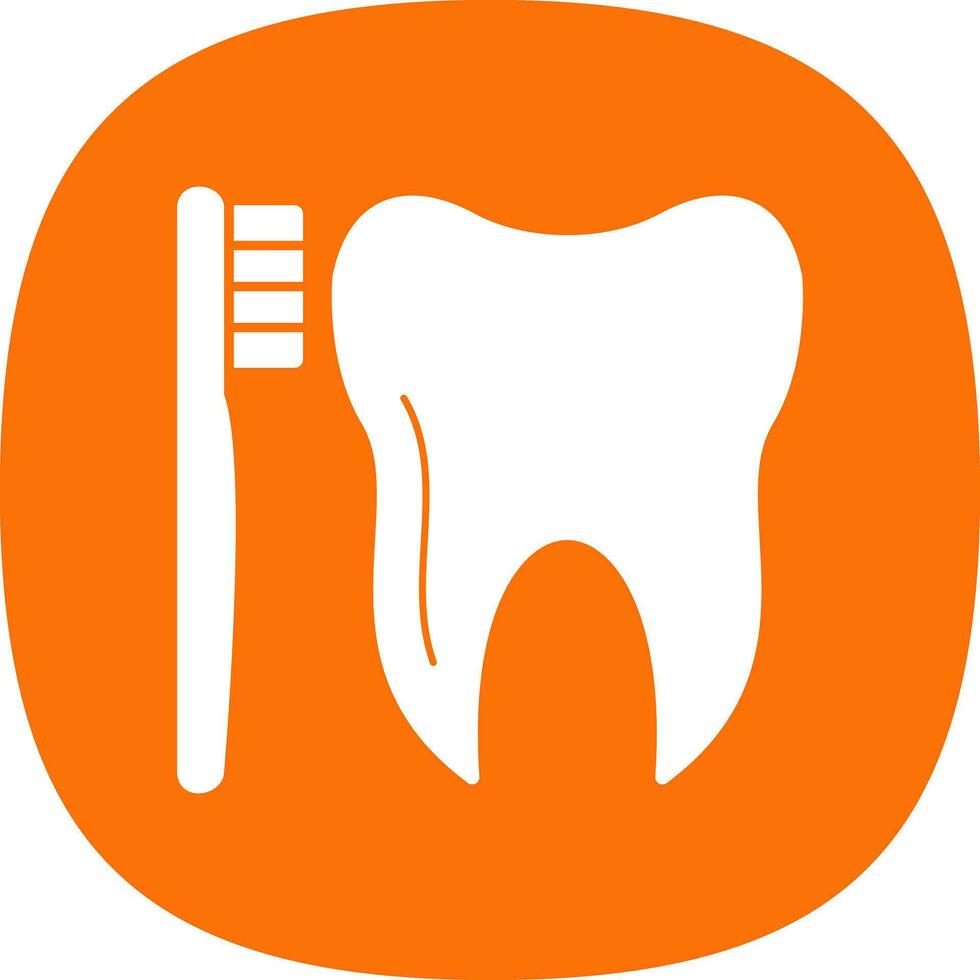 Tooth Brush Vector Icon Design