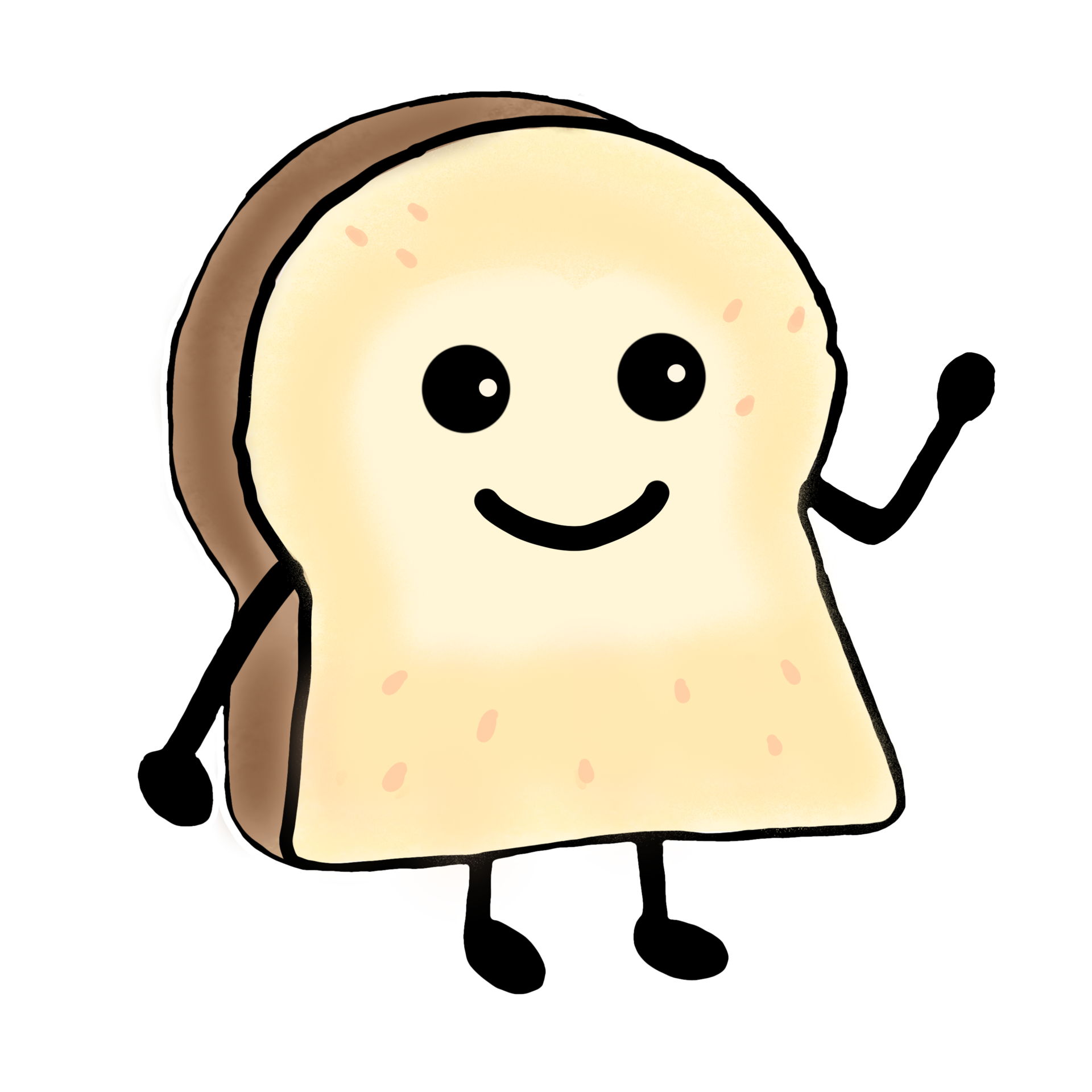 Bread cartoon so cute 27310190 PNG