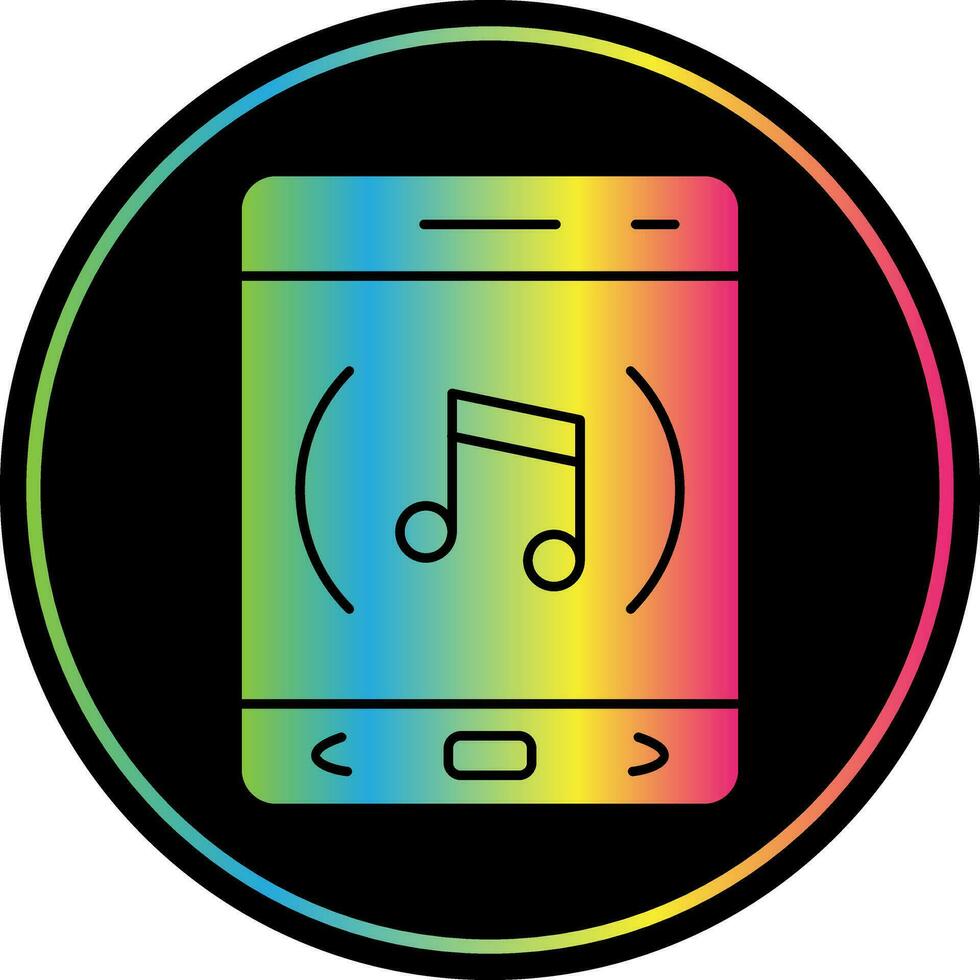 música aplicación vector icono diseño
