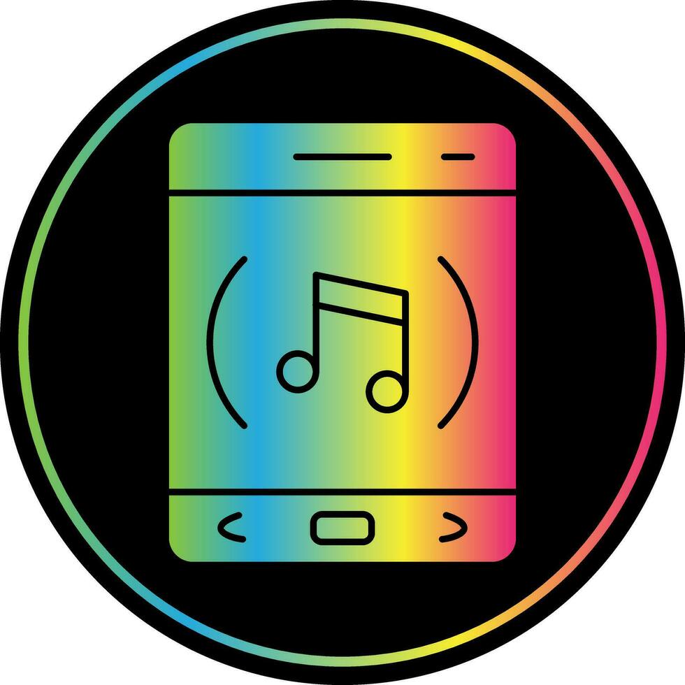 música aplicación vector icono diseño