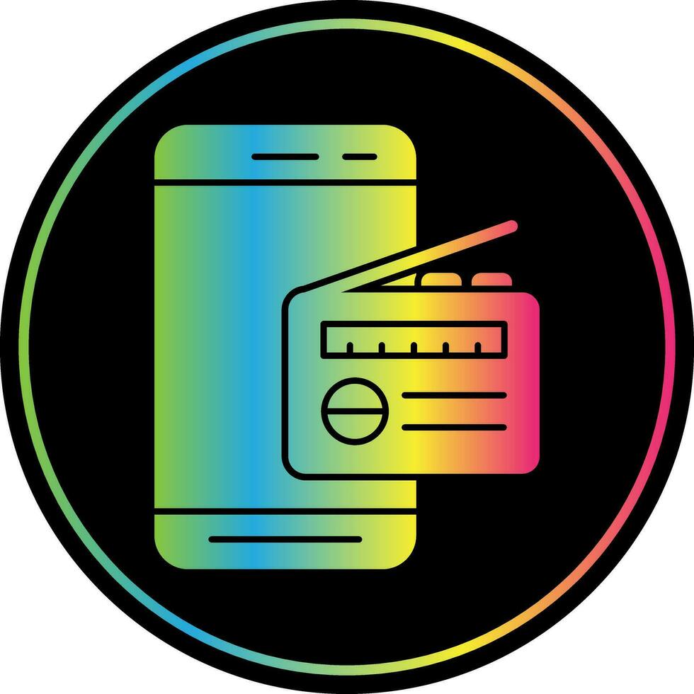 Mobile Radio  Vector Icon Design
