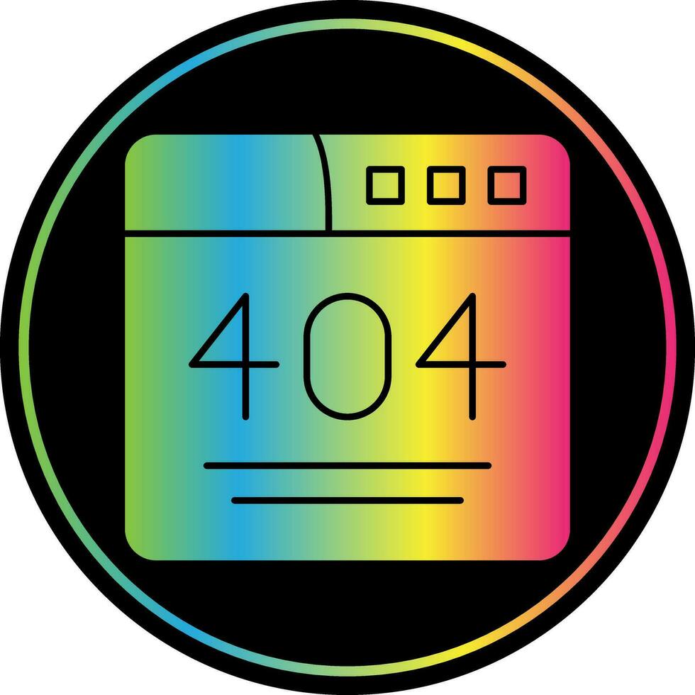 404 Error  Vector Icon Design