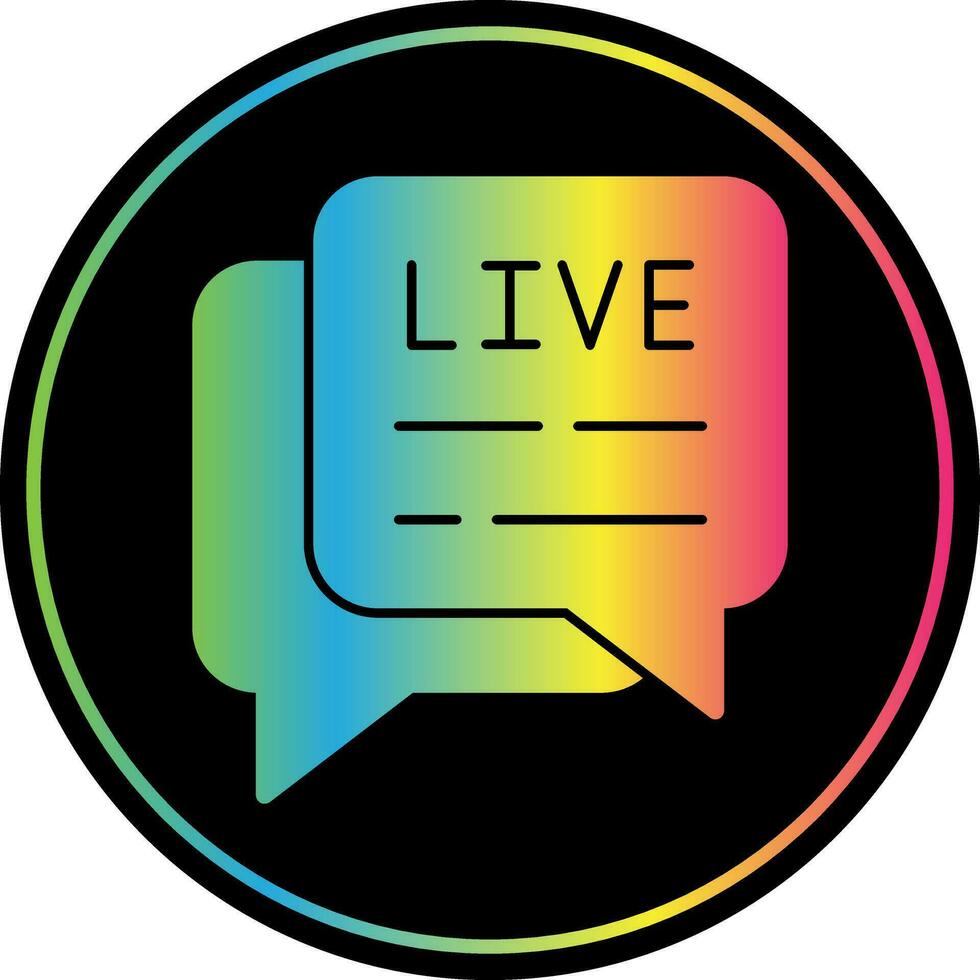 Live Chat  Vector Icon Design