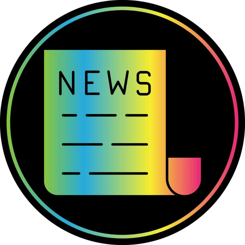 Noticias vector icono diseño