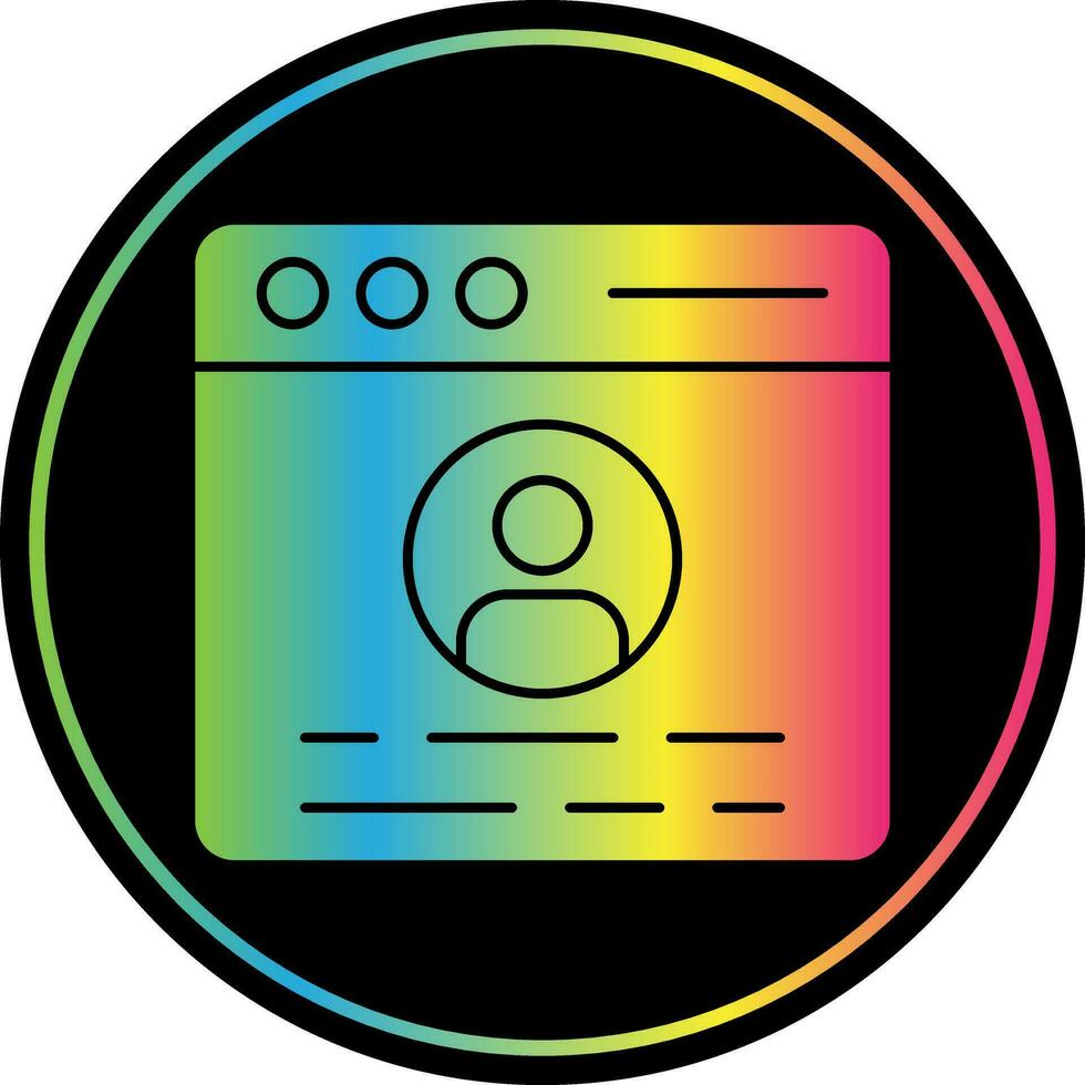 Profile  Vector Icon Design