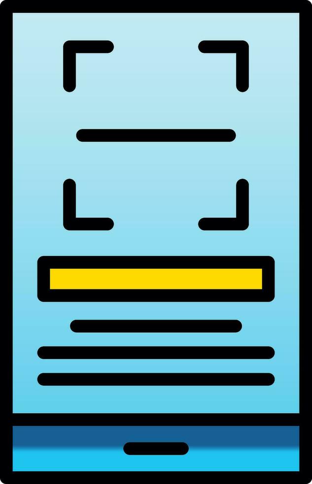 Qr Scan Vector Icon Design