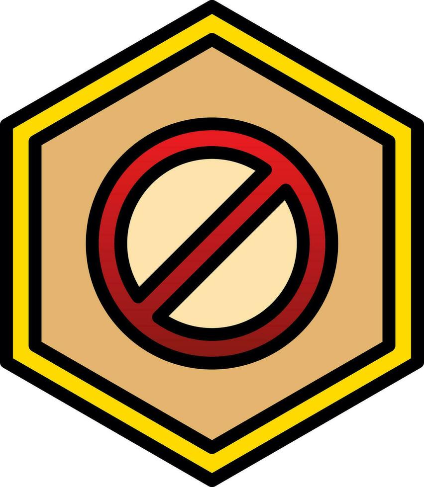 Wrong Way Vector Icon Design