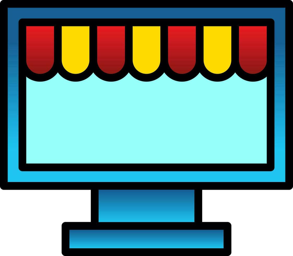 Online Store Vector Icon Design