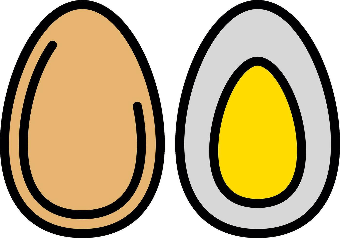 diseño de icono de vector de huevos