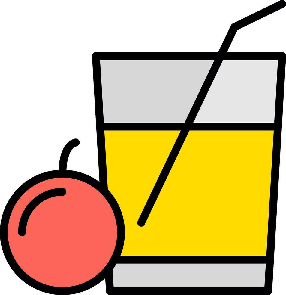 Lemon Juice Vector Icon Design