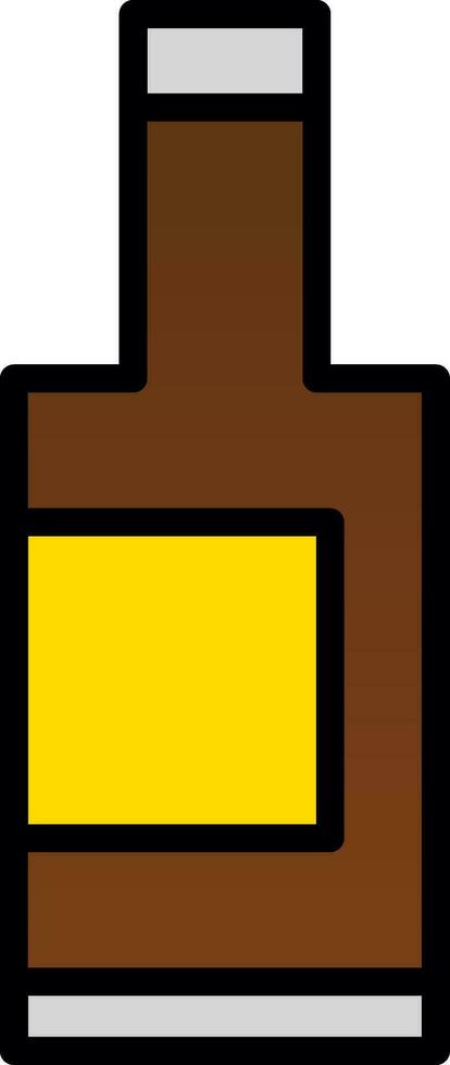 Wine Bottle Vector Icon Design