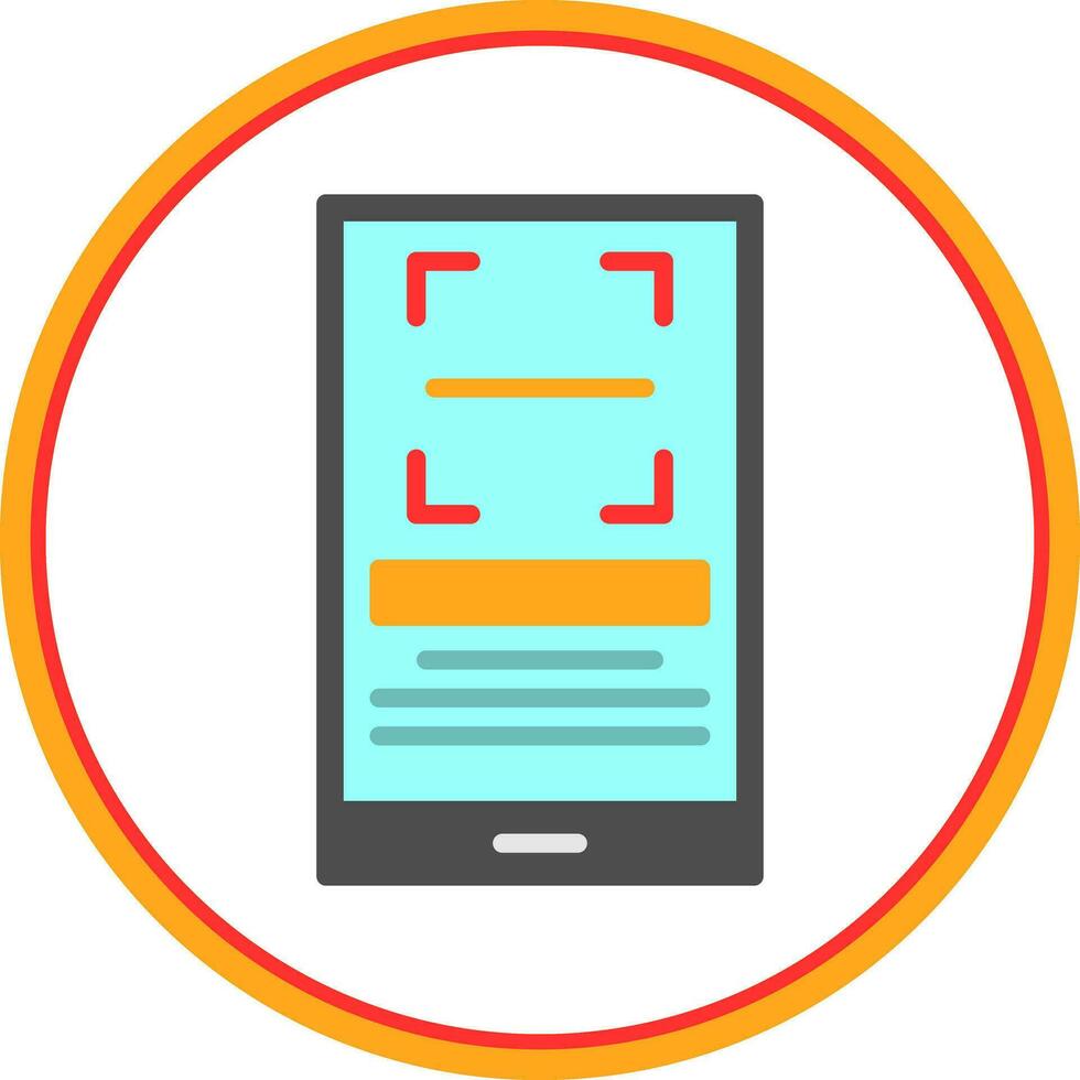Qr Scan Vector Icon Design