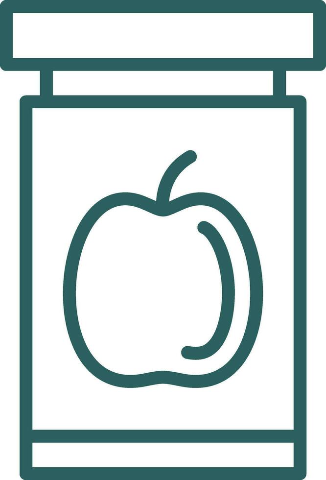 Apple Jam Vector Icon Design