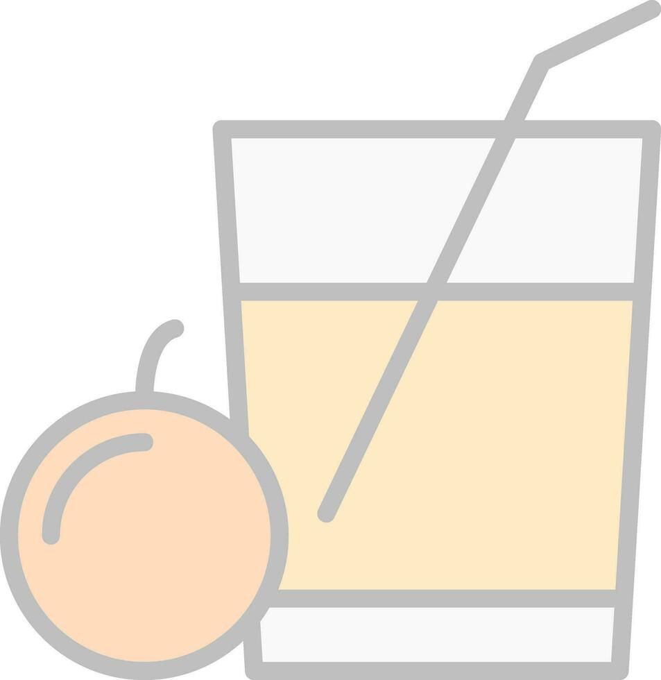 Lemon Juice Vector Icon Design