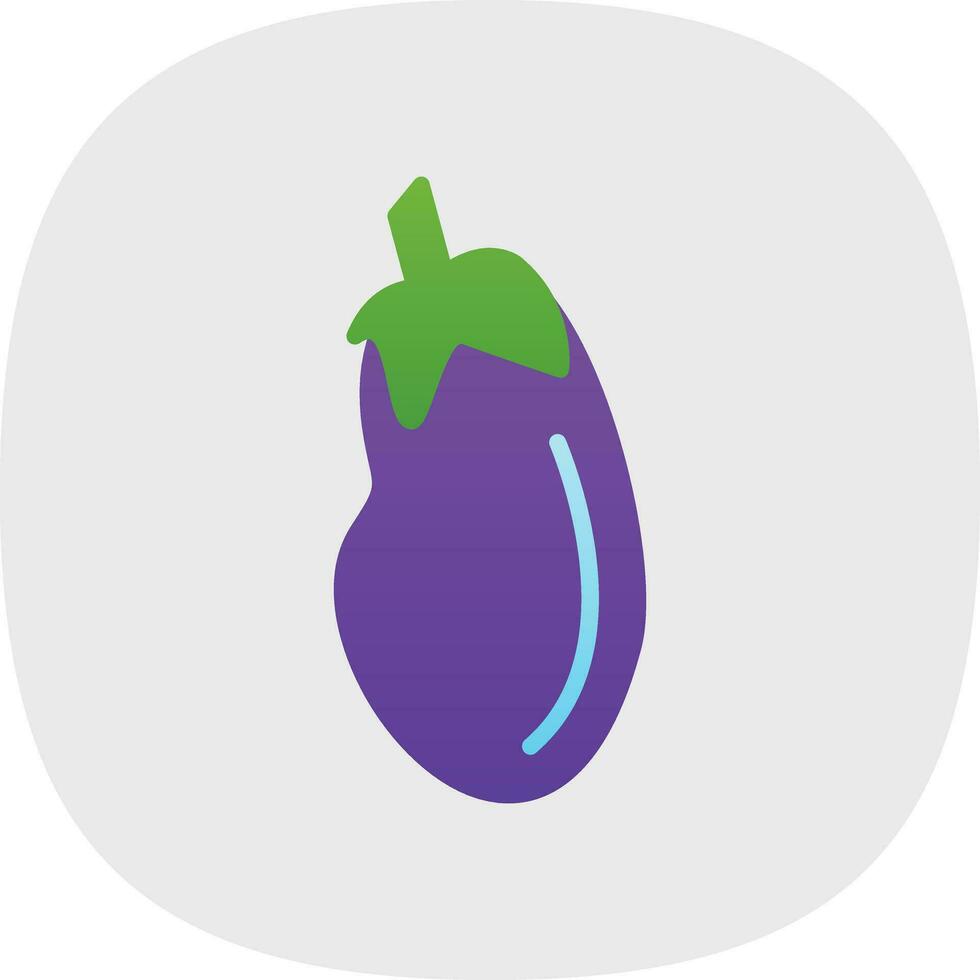 Aubergine Vector Icon Design