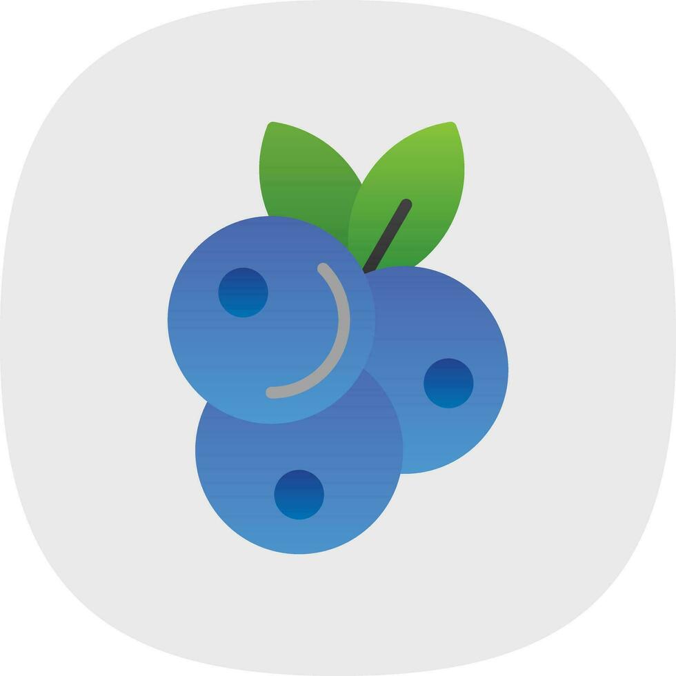 Blueberries Vector Icon Design