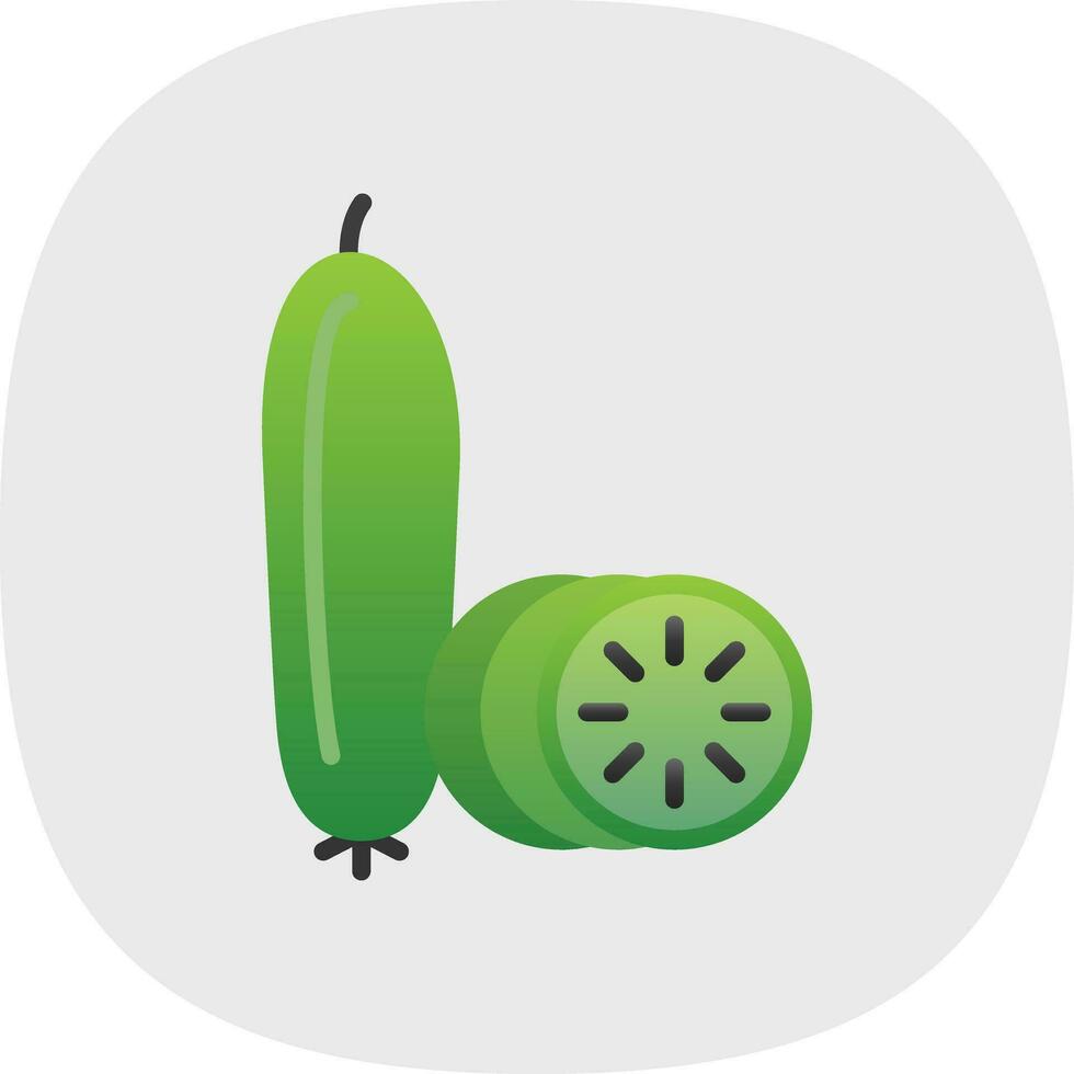 Cucumber Vector Icon Design