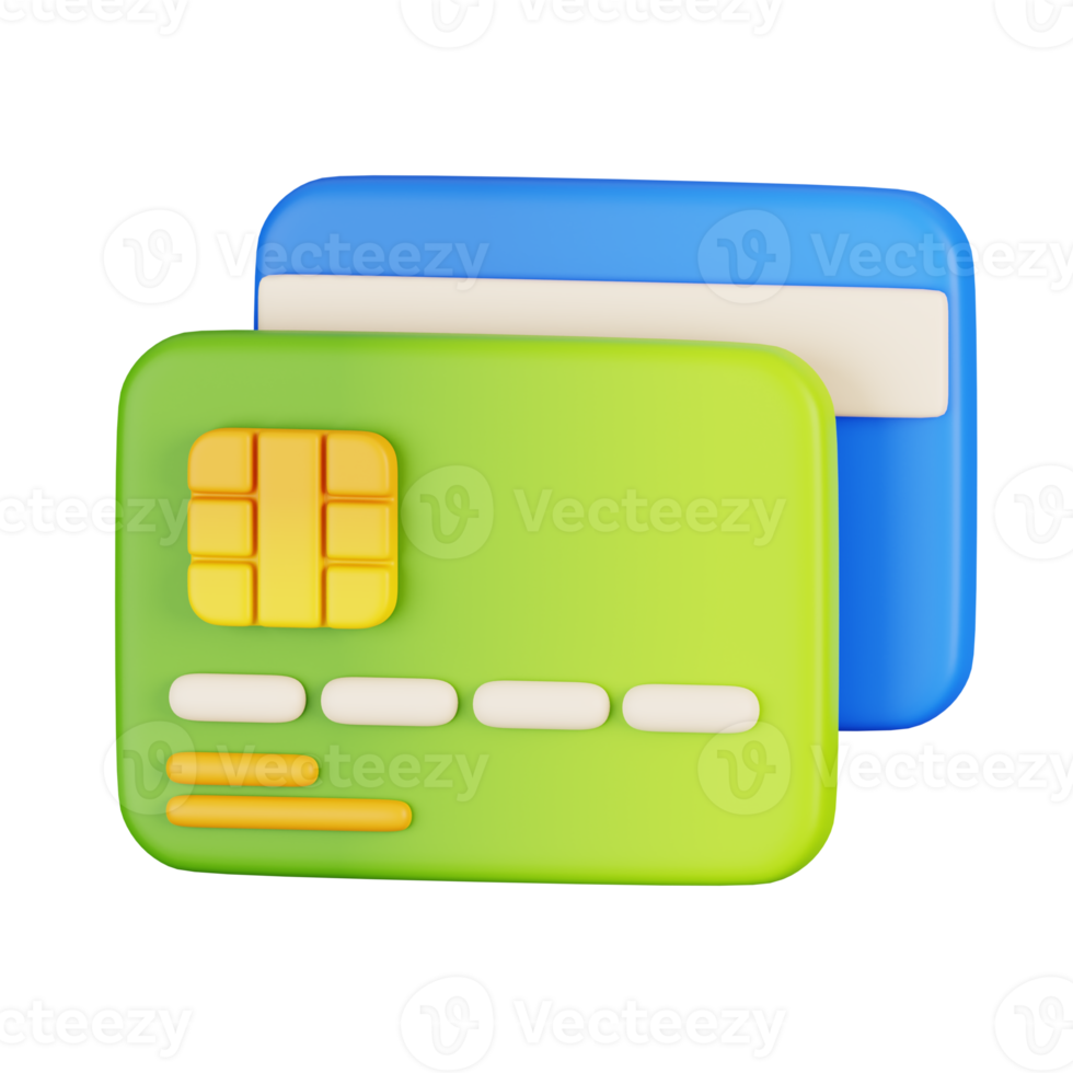 Card payment isolated. Business and finance icon concept. 3D Render illustration png