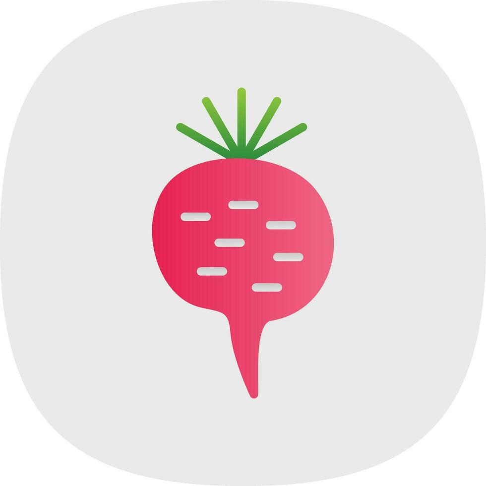 Radish Vector Icon Design