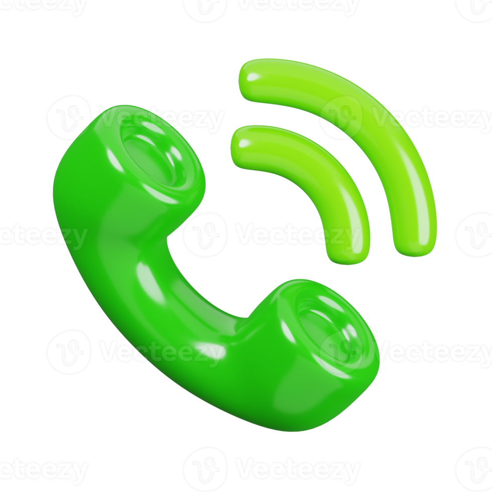 Phone call isolated. General UI icon set concept. 3D Render illustration png