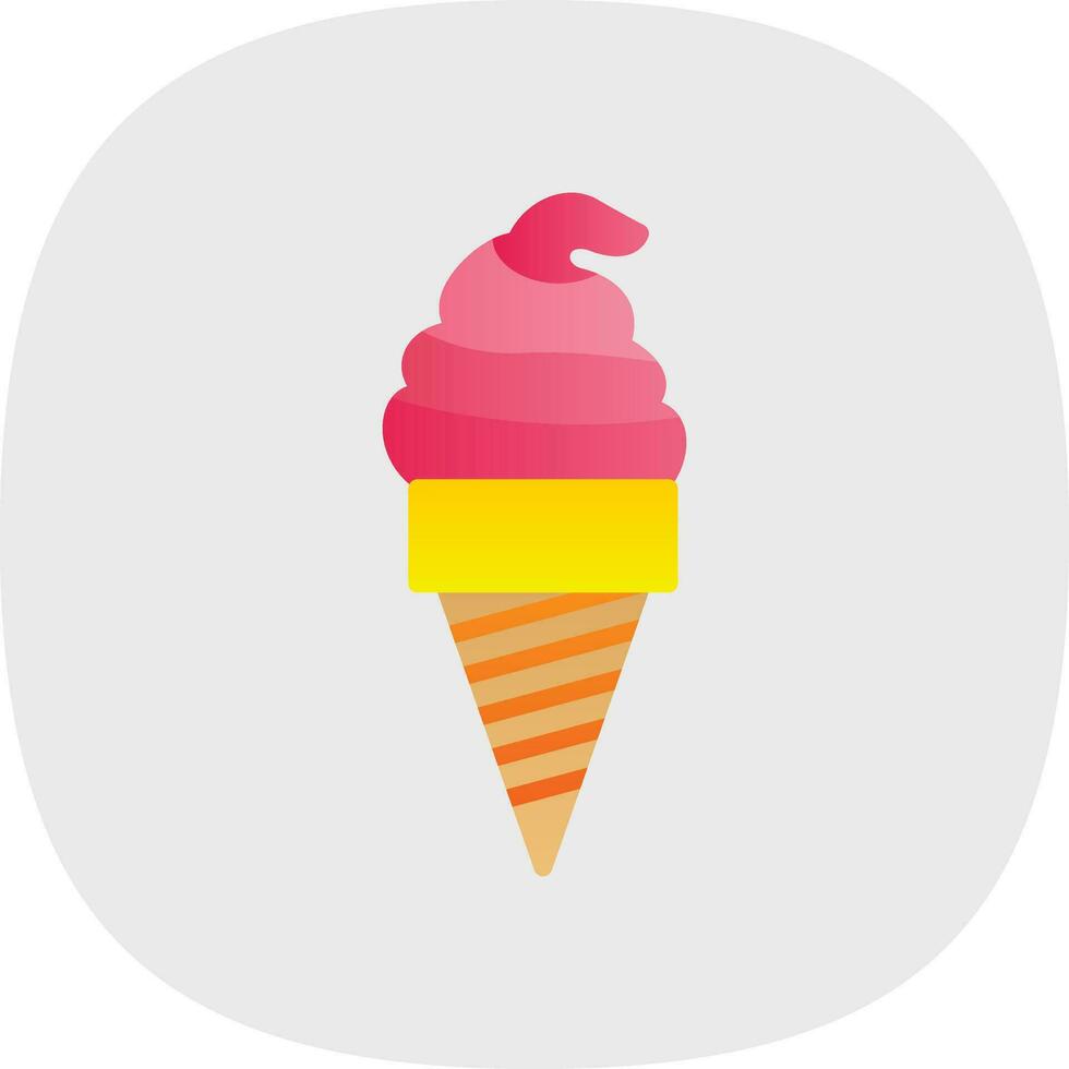 Ice Cream Vector Icon Design