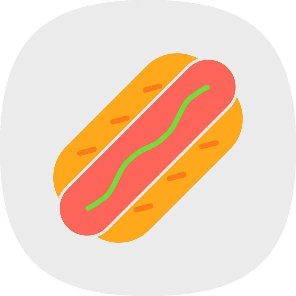 Hot Dog  Vector Icon Design