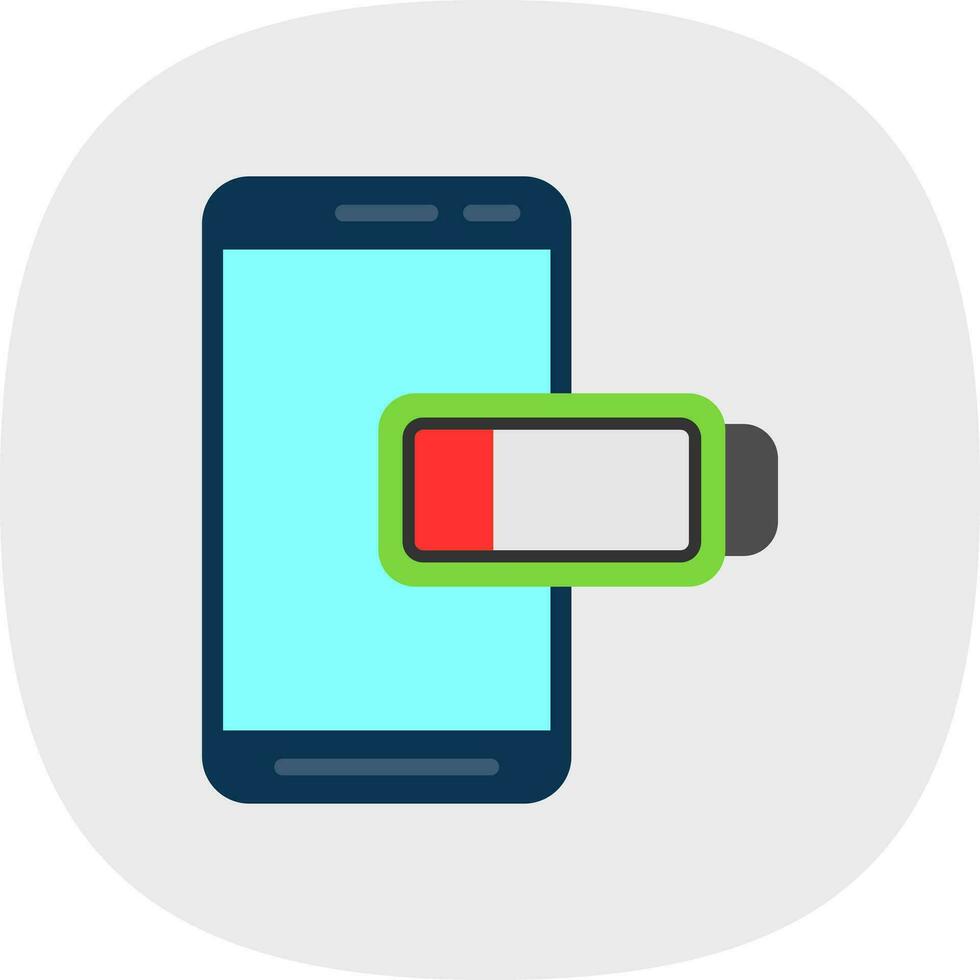 Low Battery  Vector Icon Design