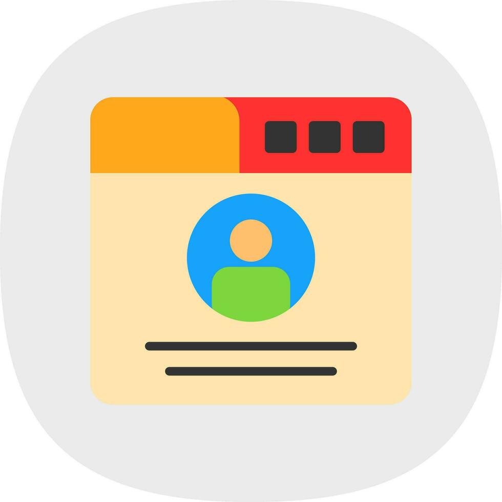 Profile  Vector Icon Design