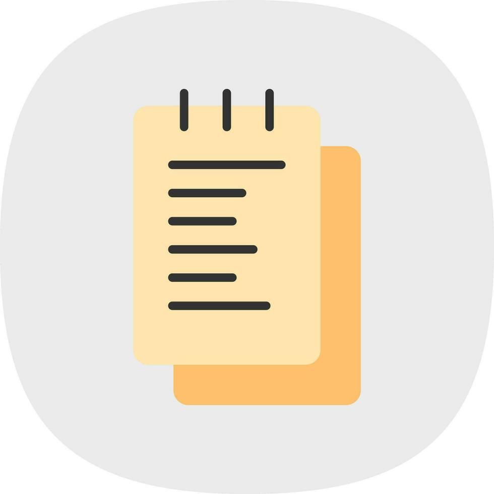 Notepad  Vector Icon Design