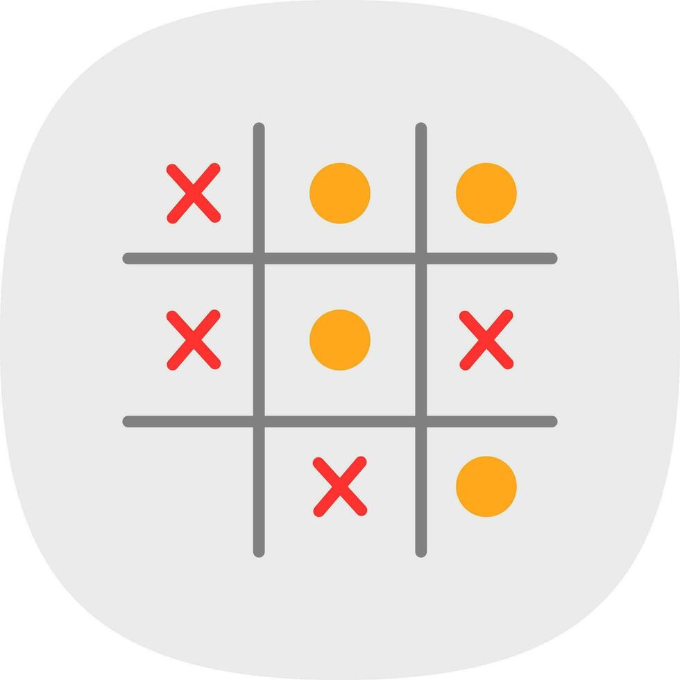 Tic Tac Toe  Vector Icon Design