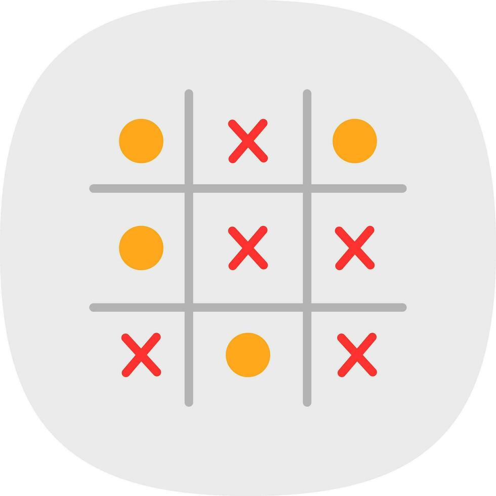 Tic Tac Toe  Vector Icon Design