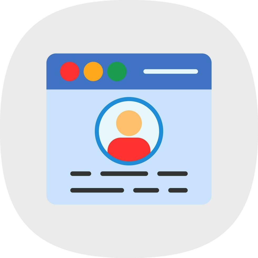 Profile  Vector Icon Design