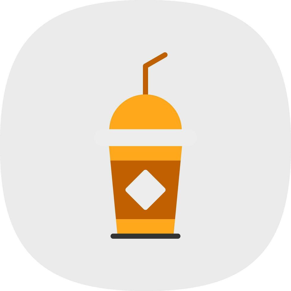 diseño de icono de vector de café helado