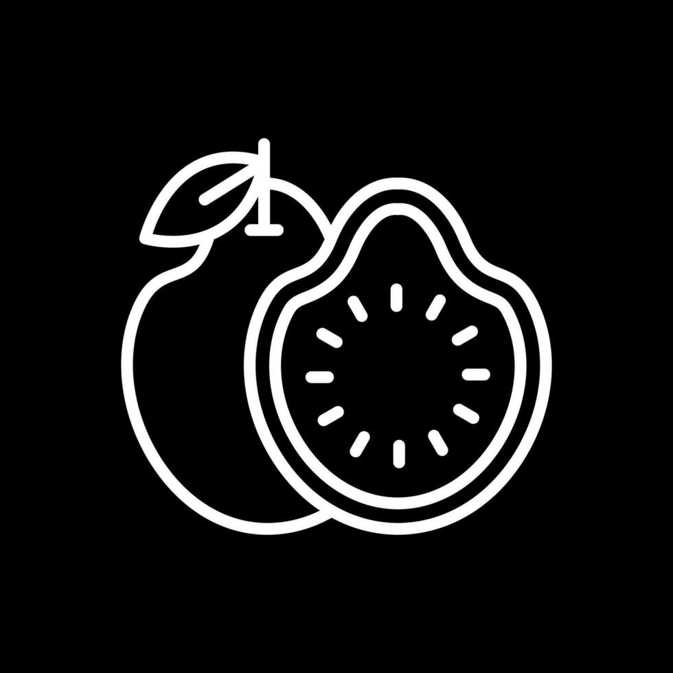 guayaba vector icono diseño