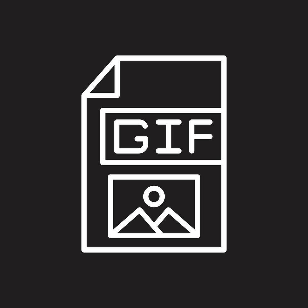 gif vector icono diseño