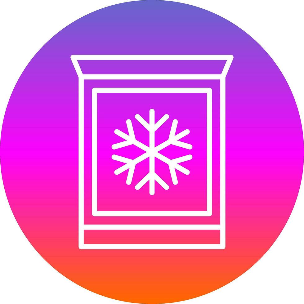 Frozen Goods Vector Icon Design