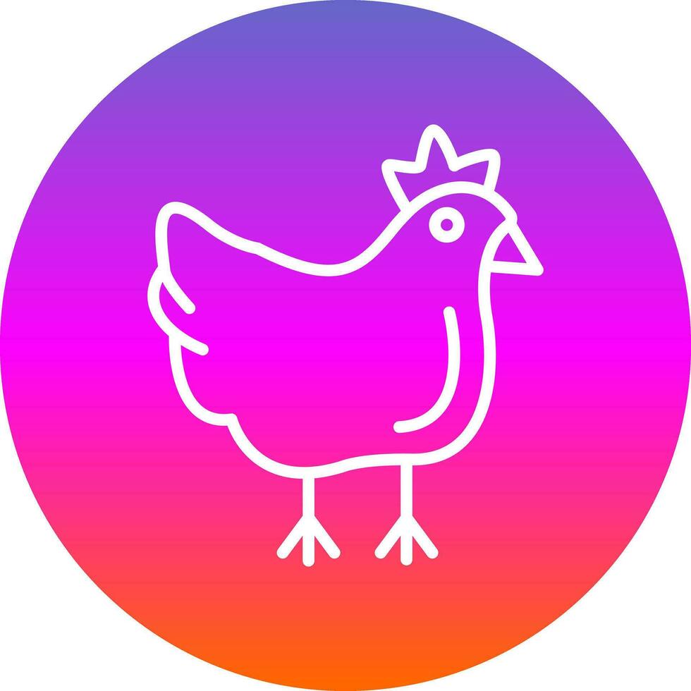 Chicken Vector Icon Design