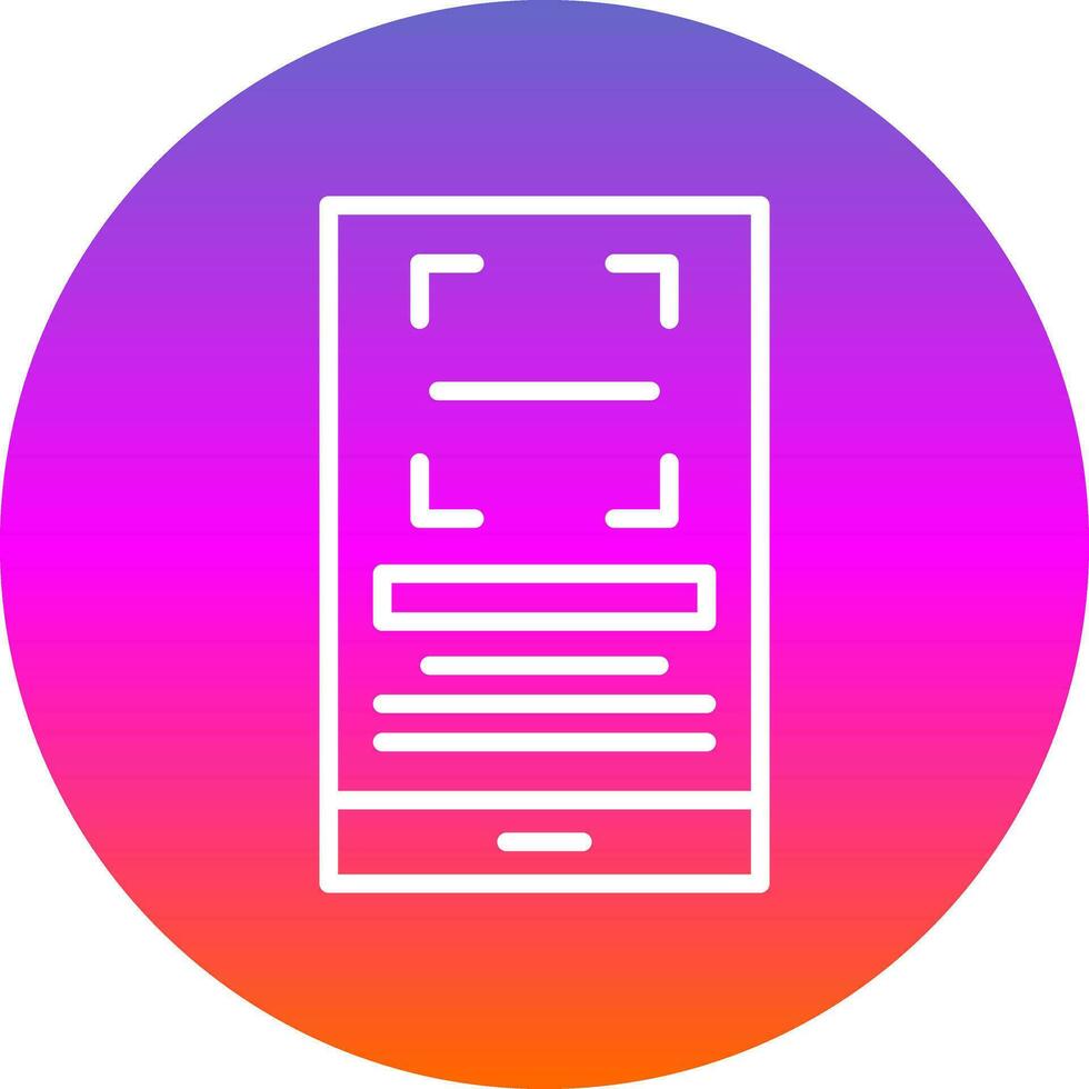 Qr Scan Vector Icon Design