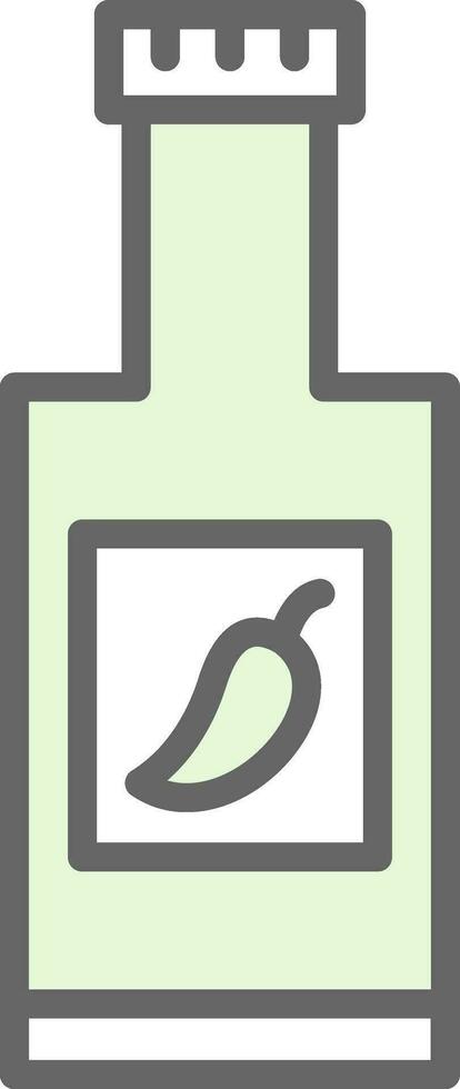 Chili Sauce Vector Icon Design